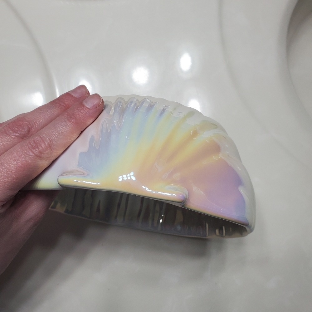 Rae Dunn Iridescent Ceramic Bowl with "Sea" Inscription - Picture 3 of 4